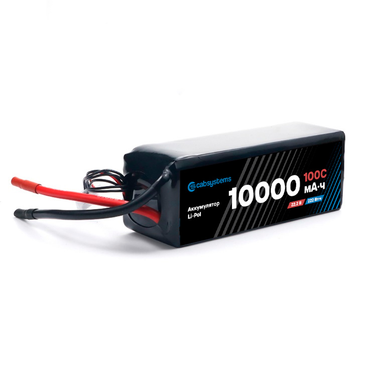 Li-Pol аккумулятор 10000mAh 100C 22.2  В, Cabsystems