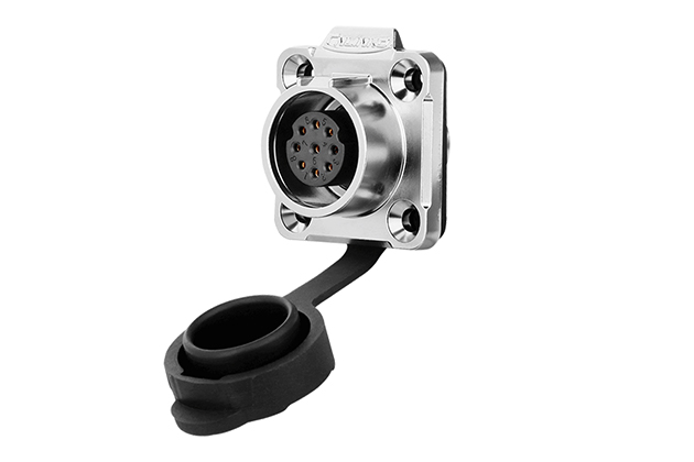 90° Four Hole Metal Female Socket CNLINKO LP-16-J09SX-03-401