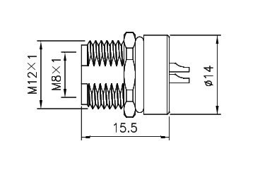 картинка Розетка панельная   M8-F-S6