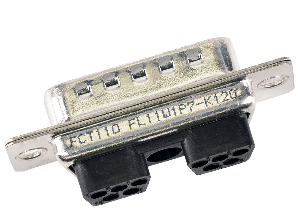 FCT D-Sub Male connector shell FL11W1P7-K120