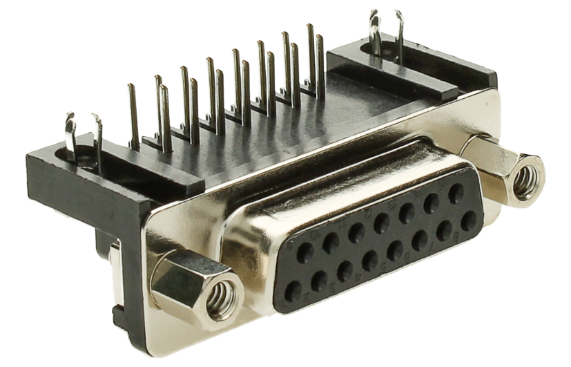 TCO Socket D-Sub STD 15p THT D123D2S1123E11N0