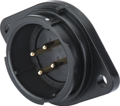 Вилка на панель с фланцем, 2 отв. Weipu SY2913/P16C