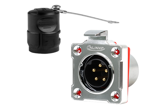 Four Hole Metal Male Socket CNLINKO BD-24-C05SX-03-402A