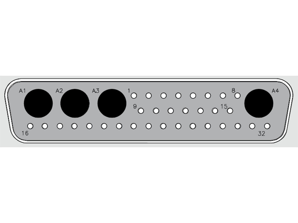 FCT D-Sub Male connector shell FL36W4P7-K120
