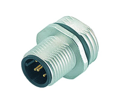 BINDER Plug Circular M12 4p Solder 86-0231-0002-00004