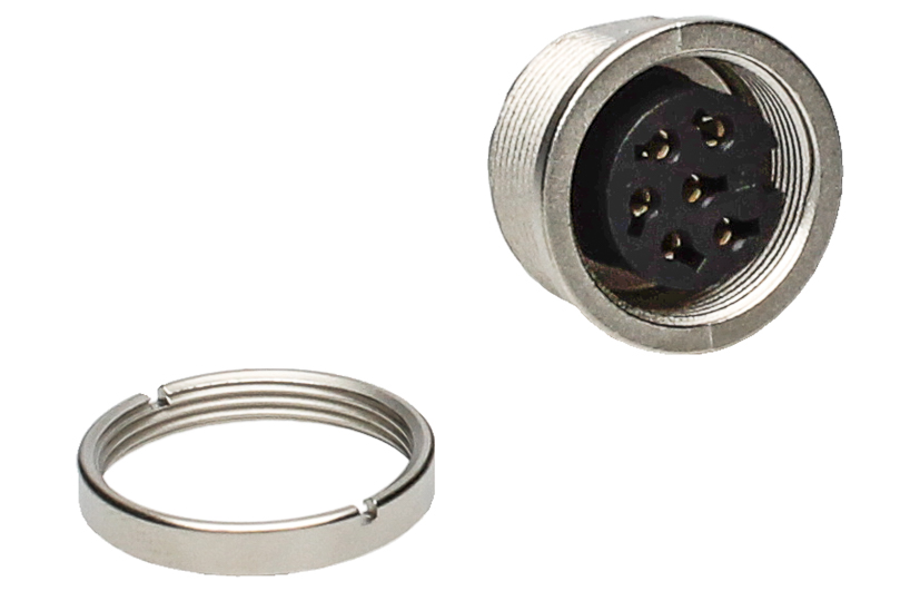 BINDER Socket Circular M16 6p Solder 09-0324-00-06