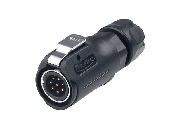 Metal + Plastic male plug CNLINKO LP-12-C08PE-01-001