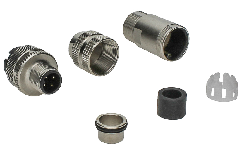 BINDER Plug Circular M12 4p Screwclamp 99-1429-812-04