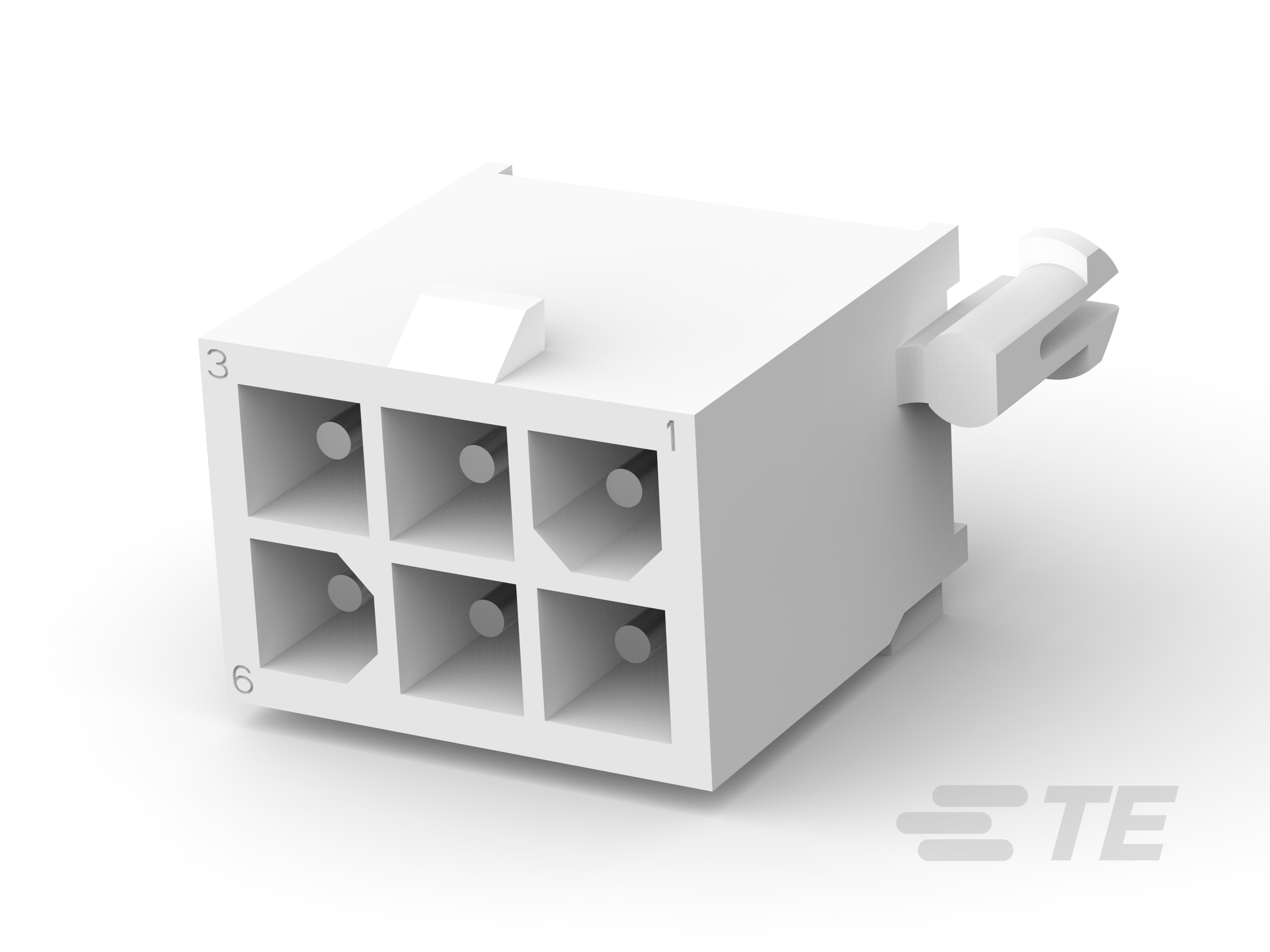 TE CONNECTIVITY Plug Square Mate-N-Lok 6p THT 1-770875-0