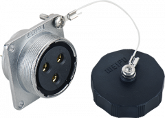 Вилка панельная Weipu WS32J6Z1