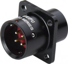 Вилка на панель с кв. фланцем Weipu SA1213/P7В