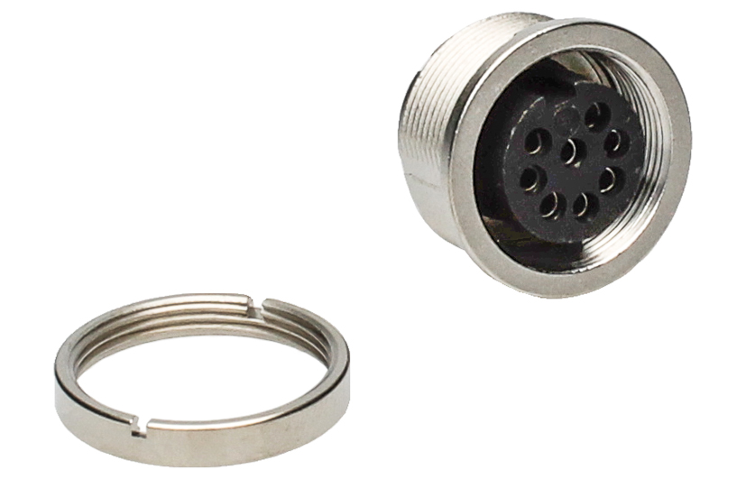 BINDER Socket Circular M16 8p THT 09-0474-50-08