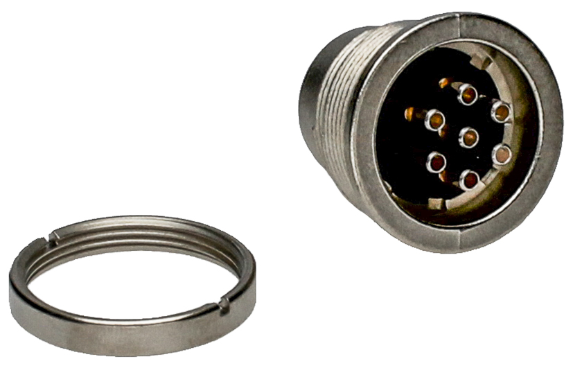 BINDER Plug Circular M16 7p Solder 09-0327-80-07