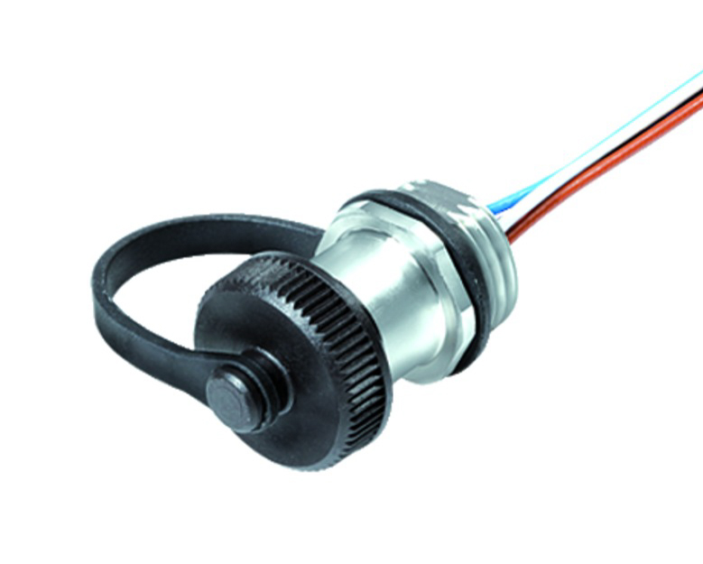 BINDER Socket Circular M12 4p with Strands 0.2m 09-3432-282-04