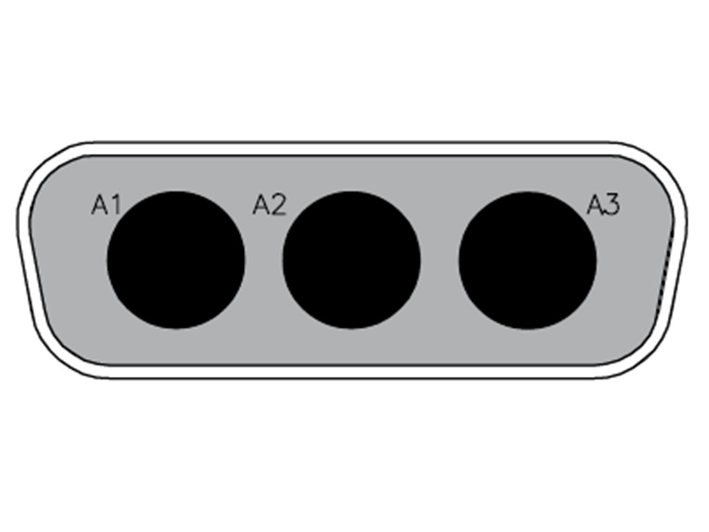 FCT D-Sub Male connector shell FMT3W3P-K120