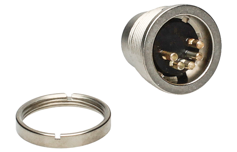 BINDER Plug Circular M16 5p Solder 09-0319-80-05