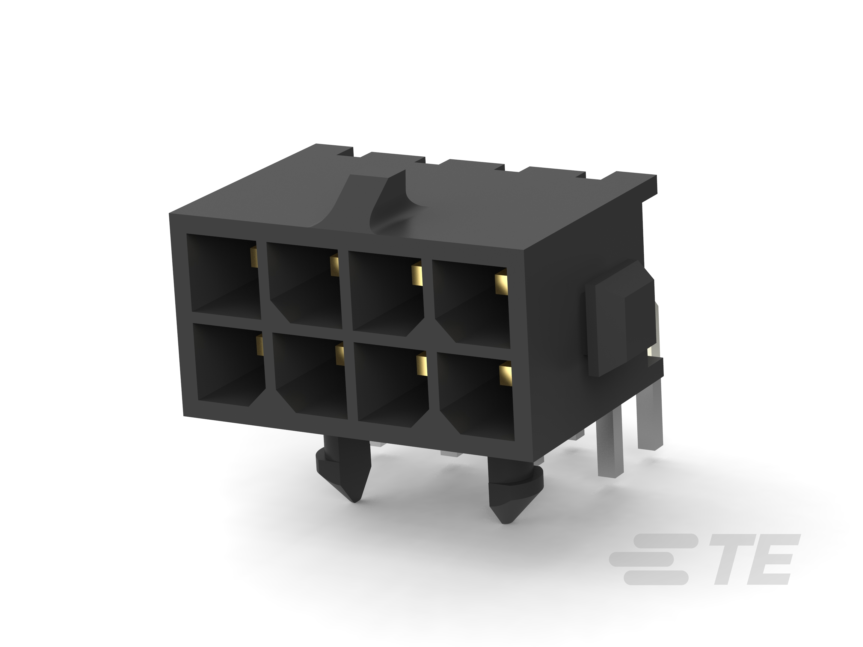 TE CONNECTIVITY Plug Square 8p THT 3-794619-8