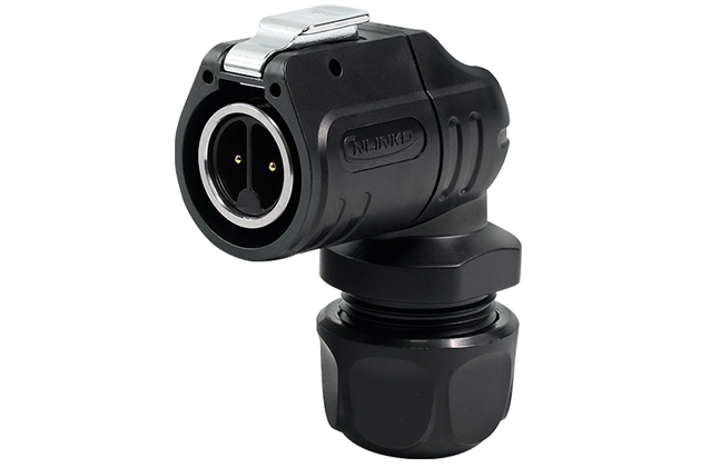 90° Plastic+Metal Male Plug CNLINKO LP-16-C02PE-01-013A