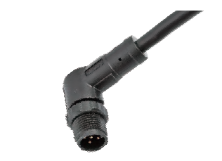 Вилка кабельная M12-D2-P2-1M-PVC 120042-02A101000 Пластик