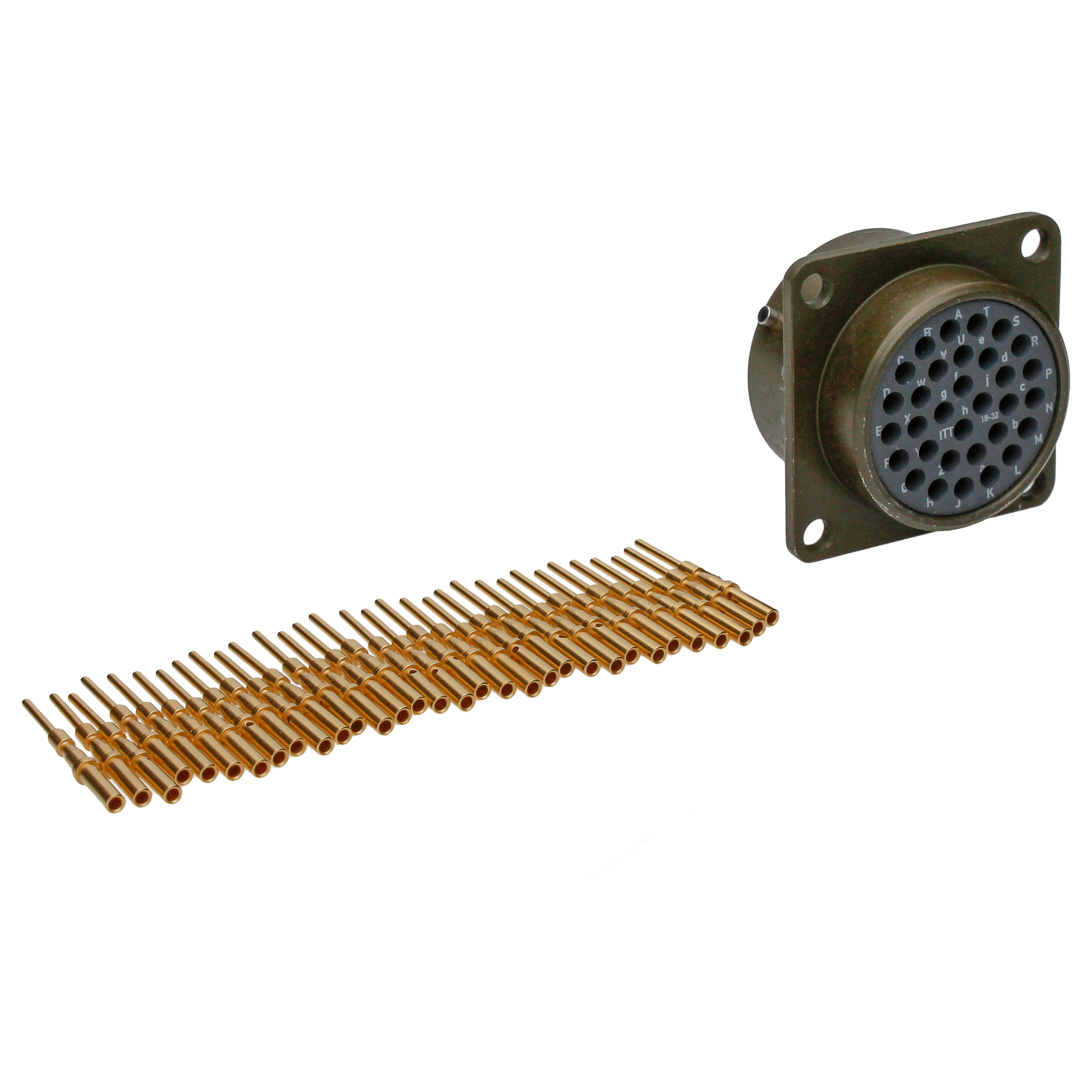ITT Male receptacle 32p KPTC2E18-32P-D-MB