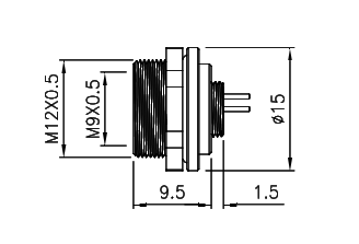 картинка Розетка панельная   M9-F1-S4