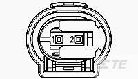 TE CONNECTIVITY Socket MQS 2p Crimp 1-967644-1