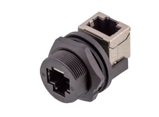 E13607-000000000 2CA2-RJ45-F-S/S-90 Розетка панельная  E13