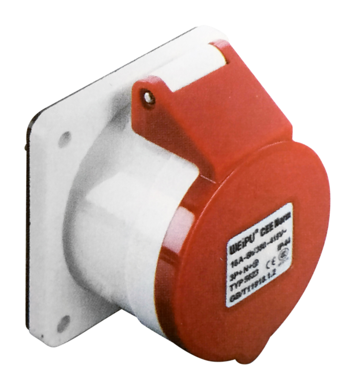 Розетка панельная Weipu TYP56237 16А-7ч/500В 3P+PE+N IP44