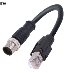 Патч-корд M12 - Ethernet Cabsystems CAM12SAM08002//RJ45