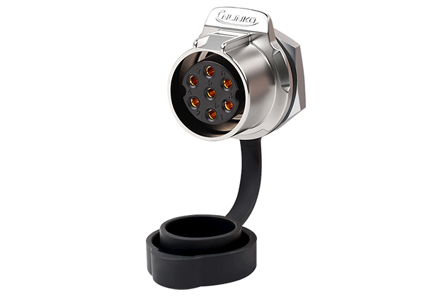 Single Hole Female Socket With Snap Ring Shield CNLINKO LP-20-J07SX-03-131A