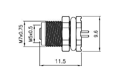 картинка Розетка панельная   M5-F1-S4