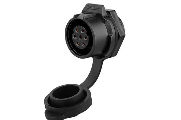90° Single Hole Plastic Female Socket CNLINKO LP-16-J07SX-02-101