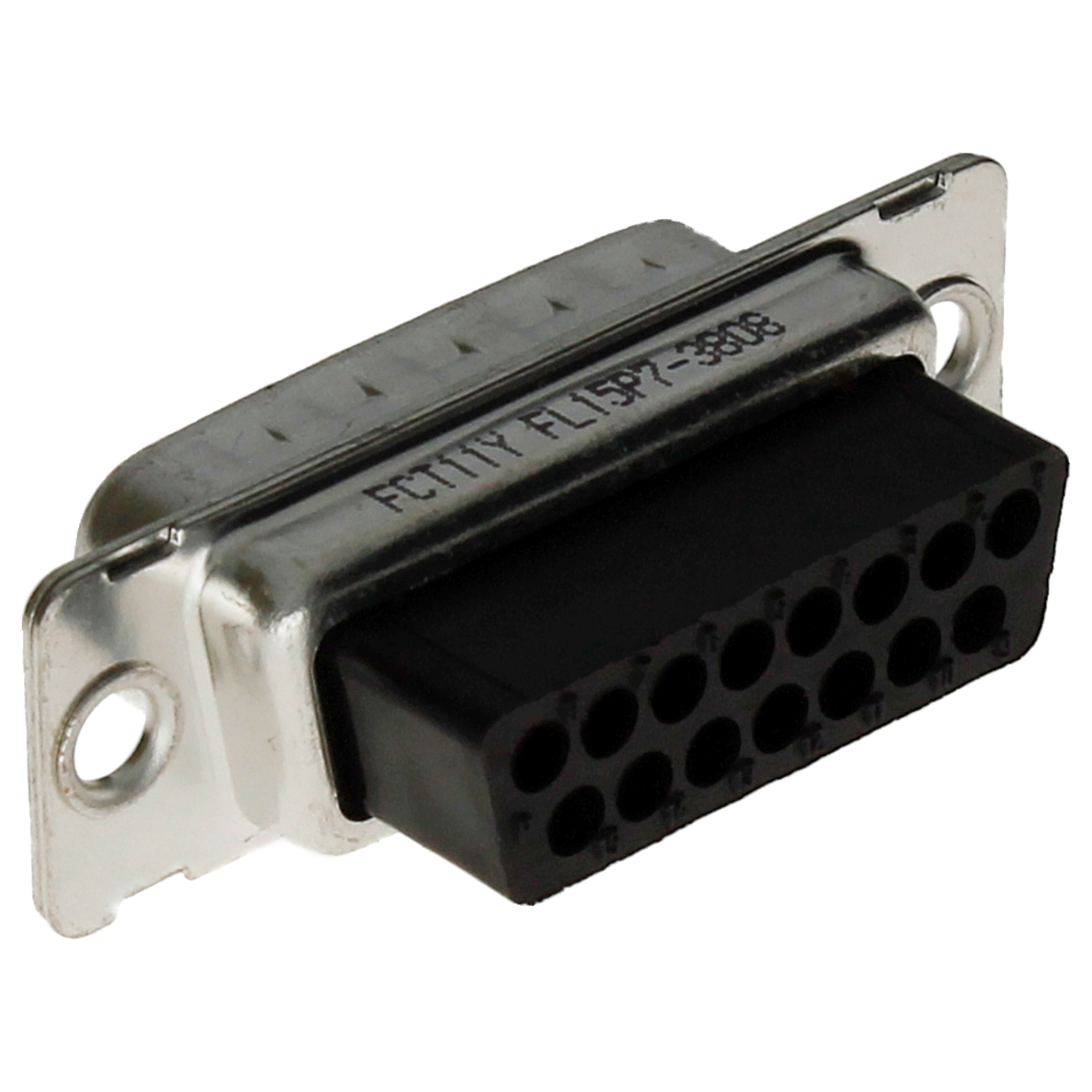 FCT D-Sub Connector shell male 15p FL15P7-3808