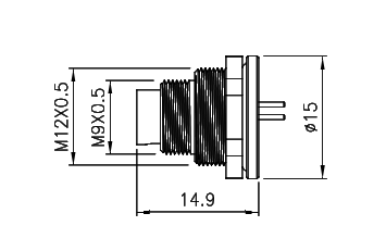 картинка Вилка панельная   M9-F1-P2