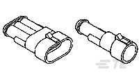 TE CONNECTIVITY Plug 2p Superseal Crimp 282104-1