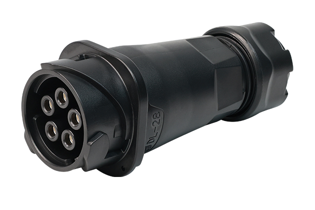 5 Pin Black Shell Female In-line Receptacle CNLINKO DL-28-J05PP-22-002A