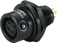 Розетка панельная Weipu SA612/S5B