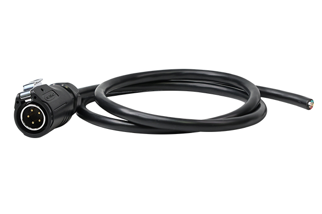 Standard Model L=1M Male Plug Plastic+Metal With Soldering+Cable CNLINKO LP20-05-MP-E-1M-002