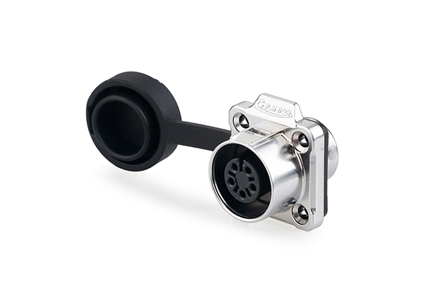 Four-hole Flange Metal Socket CNLINKO LP-12-J05SX-03-401