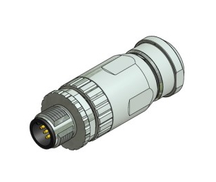 CONEC Plug Circular M12 5p Screwclamp SAL-12S-RSC5-S/150