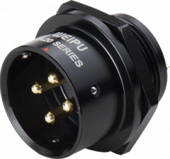 Вилка на панель, крепление гайкой Weipu SA2012/P3L3