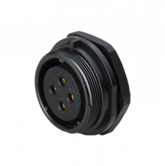 Розетка на панель, крепление гайкой Weipu SP2912/S10B1C