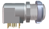 YAMAICHI Socket Circular YCP 4p THT YCP-BWE09ACX-04FPEZX-000X