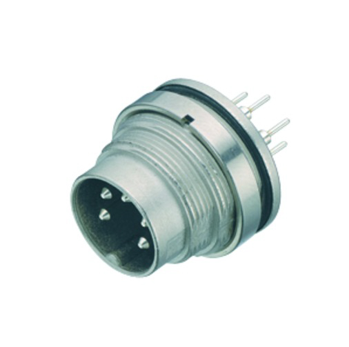 BINDER Plug Circular M16 4p THT 09-0111-99-04
