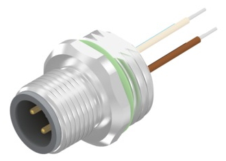 CONEC Plug Circular M12 4p with Strands 0.5m SAL-12-FS4-0.5