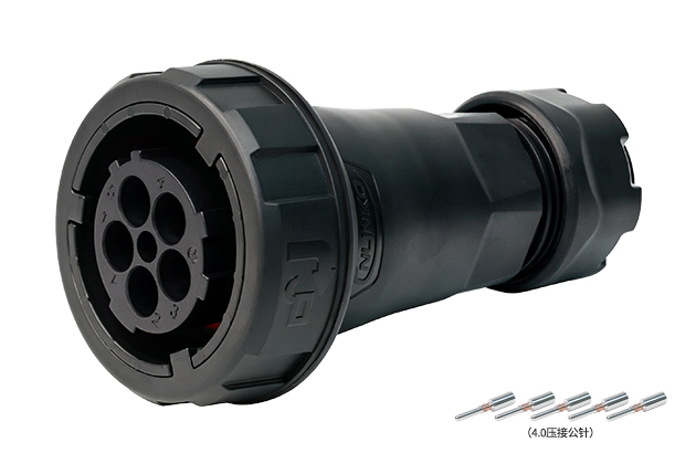 5 Pin Black Shell Male Plug CNLINKO DL-28-C05PE-32-002A