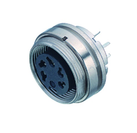 BINDER Socket Circular M16 8p THT 09-0474-99-08