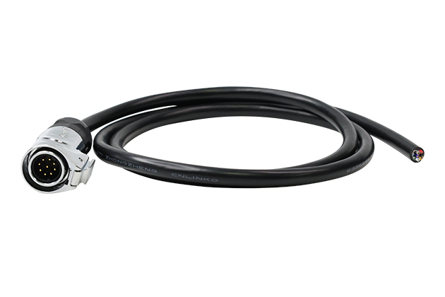 Standard Model 9 Pin L=1M Male Metal Plug With Soldering+Cable CNLINKO LP16-09-MP-E-1M-002