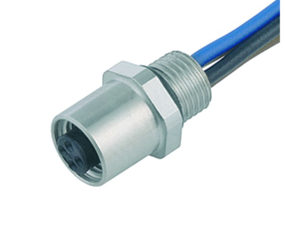 BINDER Socket Circular M5 3p with Strands 0.m 09-3106-01-03
