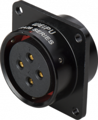 Розетка на панель с квадратным фланцем Weipu SA2813/S26G1